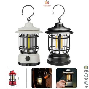 Đèn Bão Camping Đa Năng LED IPX4 Chống Nước Chống Sốc Đa Dụng Ánh Sáng Vàng Ấm