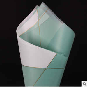 SKYGallery 20 LEMBAR Wrapping Flower Kertas Buket Bunga Cellophane Paper Motif Nosha Magnetic Line KB6063