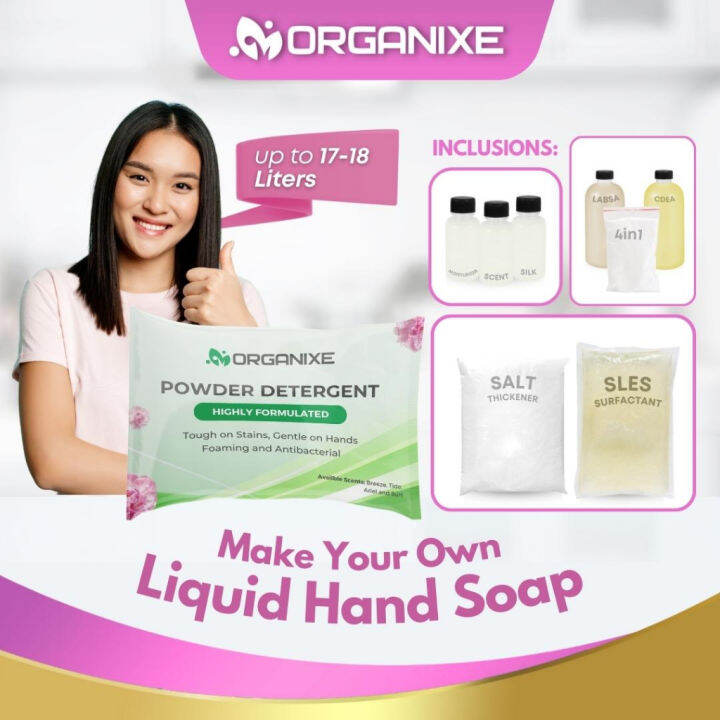 Organixe DIY Liquid Hand Soap Kit Hand Wash Liquid Soap with