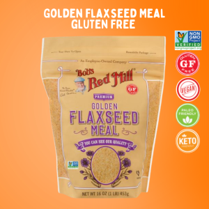Bobs Red Mill Organic Golden Flaxseed Meal |เมล็ดแฟลกซ์บด ออร์แกนิค 453g  | Sunshine Market