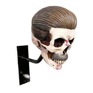 Skull Shape Helmets Stand Motorcycle Helmets Holder Wall Mount Rack for Helmets Skull Head Hanger Helmets Display Rack