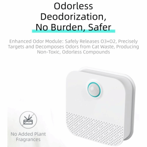 IPIE2 Wireless Cat Odor Purifier Intelligent Rechargeable Pet Deodorization Purifier Air Purifier 4000mAh Pet Air Purifier for Cat Litter Box