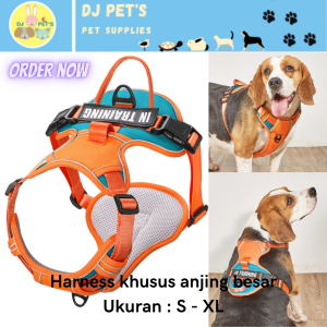 rompi anjing harness anjing besar outdoor walking dog adjustable
