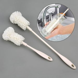 Bottle Cleaning Brush Household Long Handle Sponge Brush Drink Wineglass Brush Kitchen Cleaning Tool