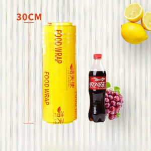 PE Food Wrap Cling Wrap Plastic Roll Plastic Food Grade Cling Wrap PVC Foodwrap BPA-Free Microwave-Safe Kitchen Wrap