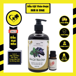 Dầu Gội Thảo Dược MR K ONE 500ml - Đã Thêm Dầu Hạt Nho ( làm mềm da đầu nới lỏng làn da chết  độ ẩm da đầu)