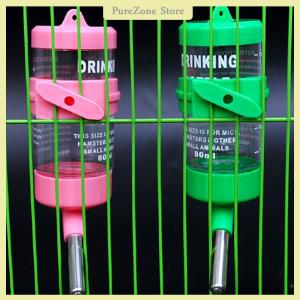 Plastic Hamster Drinker Water Bottle Dispenser Feeder Hanging Fountain