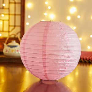 WARMSUN Bamboo Paper Festival Lantern Flower Letter Printed Hanging Paper Lantern Classical 30cm Chinese Lantern Home Decoration