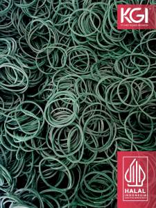 KARET GELANG PENTIL LUBANG BESAR ISI 500 GR - WARNA MERAH HIJAU KUNING DAN MIX