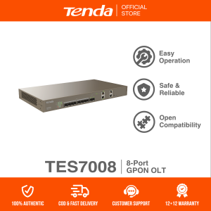 Tenda TES7008 8-Port GPON OLT | Good Compatibility | Easy Install | Reliable and Safe | Visualized Management