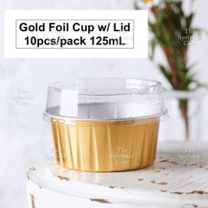 Wholesale 10pcs Dessert Round Heart Rectangle Cups with Lid Aluminum Foil Bakewares Decoration TSC