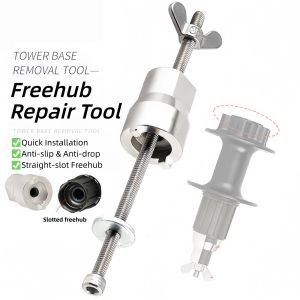 High Precision Bicycle Freehub Removal Tool Durable Rustproof Steel Construction Stable Pressure Design Easy to Use Labor-Saving Damage-Free Hub Disassembly Tool