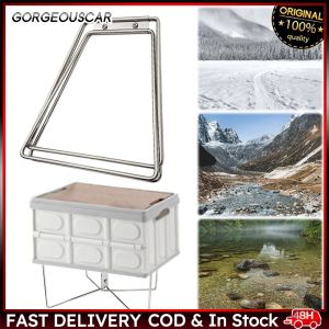 Portable Aluminum Alloy Box Stand for Camp Kitchen with Organizer Features for Travel Cooking