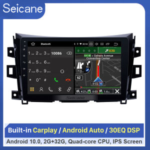 Seicane 10.1inch 2.5D IPS Touch Screen Android 10.0 Head Unit for 2011 2012 2013 2014 2015 2016 Nissan NAVARA 2din Car Radio Stereo GPS Navigation Support SWC Split Screen Netflix PlayStore Waze YouTube
