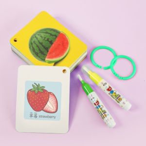 【TISS】การ์ดคําศัพท์ สมุดระบายสีเด็ก ใช้ซ้ําได้ ของเล่นเสริมการเรียนรู้ ส่งเสริมการพัฒนาสมอง MagicWaterBook