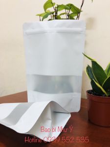 500gr - túi zipper sữa cửa sổ tràn (mẫu mới)