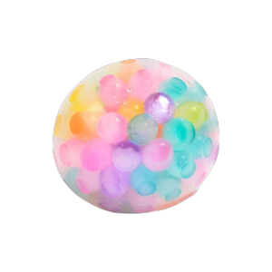 【Ready Stock+COD】SOUMNS SPORTS Squeeze Rainbow Bead Stress Ball TPR Soft Squeeze Toy Pinch Ball Kids Adults