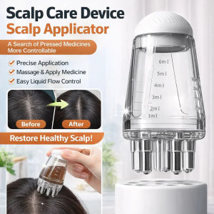 Scalp Medication Device/Portable Dual Chamber Massage Roller/Precision Liquid Delivery/Scalp Care Serum/Scalp Treatment