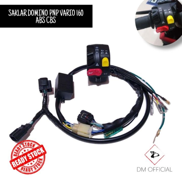 SAKLAR KIRI HONDA VARIO 160 ABS CBS ORIGINAL SAKLAR DOMINO MIRIP KTC ...