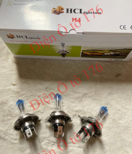 COMBO 10 bóng đèn pha H4 bóng đèn pha ô tô H4-HCL đầu xanh siêu sáng