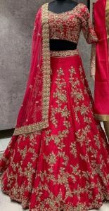 [PRE-ORDER] Semistitched Embroidery Lengha ( Delivery 15 Days )