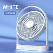 JisuLife  Upgraded desktop fan Rechargeable desk fan wireless fan 4000mAH table fan with 4 gear wind speed 270 degree rotatable fan portable fan compact and exquisite fan produce natural wind