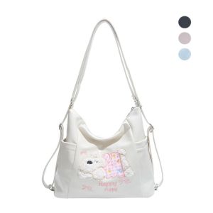 A5TG Da PU Túi đeo vai Dung lượng lớn Chó con Túi xách  Di động Túi đeo chéo dành cho phụ nữ