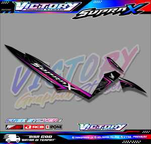 STRIPING VARIASI HONDA SUPRA X  125 / STIKER LIST MOTOR HONDA SUPRA X  125