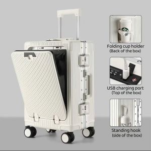 20 Inch Travel Luggage Carry-on luggage Convenient and compact  Open a position before Suitcase