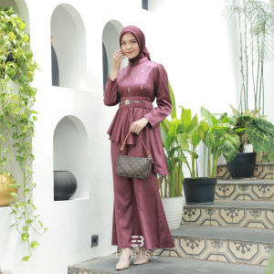 Erina Dress Duyung Satin Premium Baju Kondangan Gamis Jamila Payet Lebaran Wisuda Bridesmaid