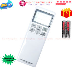 SKU406 - Điều khiển điều hòa Mitsubishi Mã 05 nắp bật remote máy lạnh Mitsubishi - Tặng kèm pin