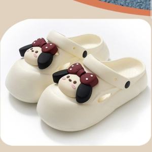 2026 New Summer WomenS Sandals With Thick Soles Non-Slip Wear-Resistant Hole Design Dual-Wear Beach Slippers Cute