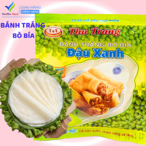 Bịch 30 miếng Bánh Tráng Bò Bía Đậu Xanh Thơm Ngon Thu Trang