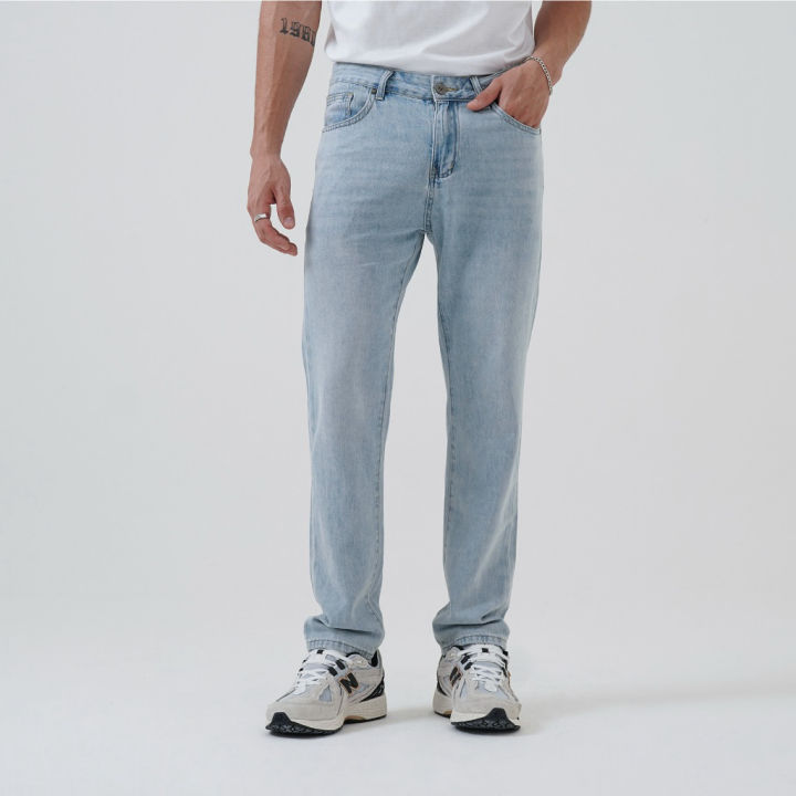CELCIUS Straight Fit Denim Pants I31000225C Light Blue Lazada