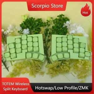 TOTEM Wireless Low Profile Split Keyboard FDM Print Shell Keycap Custom ZMK Bluetooth/wired Split Mechanical Keyboard Ergonomics