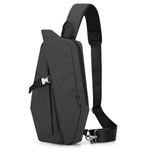 TINYAT New Fashion Mens Crossbody Bag Leisure Single Shoulder Chest Sling Pack Bag
