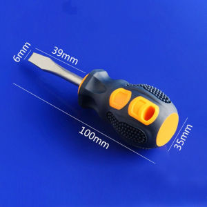 DOUBLEL Double-Headed Radish Head Screwdriver Phillips Compact Slotted Screwdriver ic Short Handle Durable Mini Screwdriver for Manual Hardware Tools