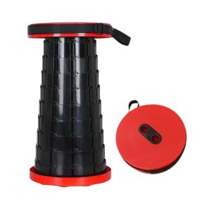 Kursi Lipat Teleskopik Bahan Plastik / Folding Chair Portable Telescopic / Tempat Duduk Travel Outdoor Gunung Camping Berkemah Pancing Pantai Praktis Serbaguna / Bangku Lipet Tarik Bulat Kuat Stabil & Tahan Lama Multifungsi High Quality Termurah - HOMIA