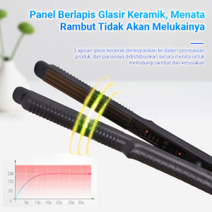 Catok Pelurus Rambut Hair Styler Mudah Digunakan Profesional Hair Straightener Temperatur Suhu HC-04