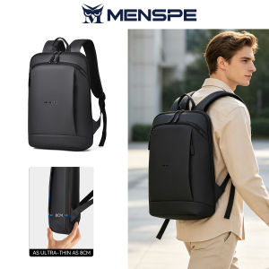 MENSPE Men Backpack Business Laptop Backpacks Waterproof Ultra-thin Casual Travel Backpack Men 16.5inch Laptop Backpack Fashion Multi-compartment Bag