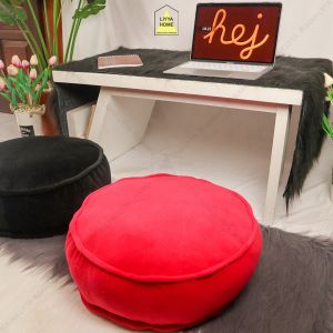 RumahLiyya Bantal Bulat Lesehan Duduk Lantai Cafe Jumbo Empuk Premium Uk.45x15