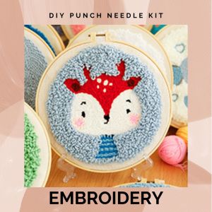 Cute DIY Punch Needle Embroidery Kit