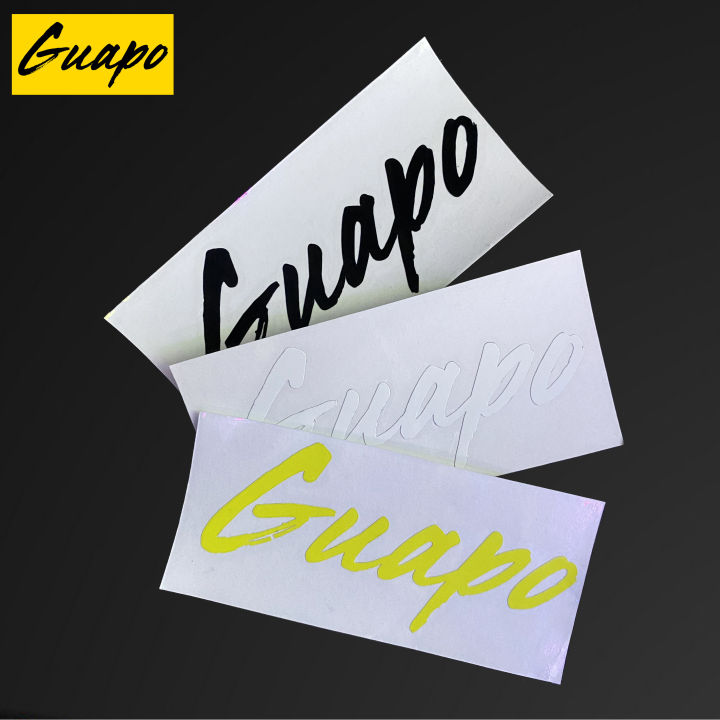 Guapo Sticker Guapo Sticker 10.5cm x 4.8cm (cut out sticker design) | Lazada PH