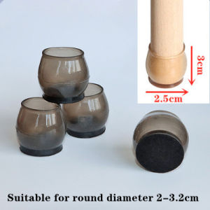 4Pcs Silicone Chair Leg Caps Rectangle Square Round Non-slip Table Rubber Feet Pads Protection Bottom Cover Pads Floor Protector