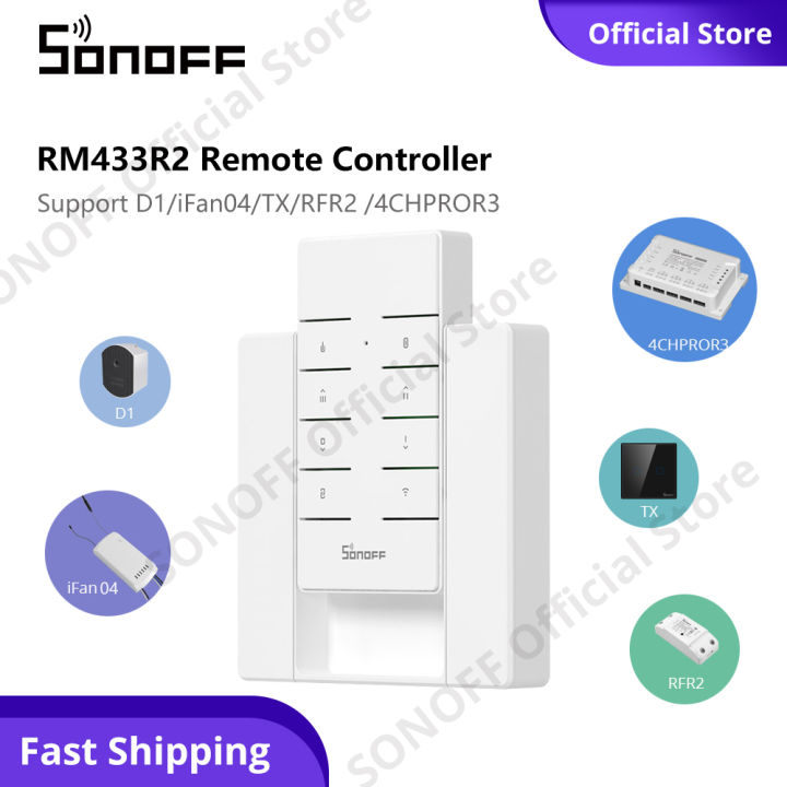 SONOFF RM433R2 8key Remote 433MHz Remote Controller Smart RF Remote