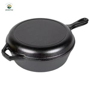 LovSpor❤ Iron Frying Pan Non-Stick Fried Egg Pan with Handle Skillet for Frying Baking Grilling Indoor Outdoor Cooking