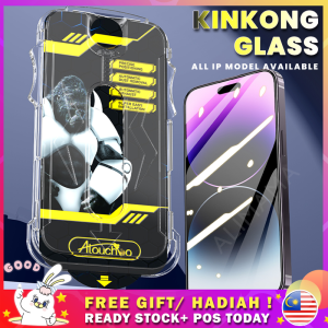 Tempered Glass Screen Protector Kingkong Glass Easy Installation For IPHONE X XR 11 12  13 14 Pro ProMax Plus [Auto Dust- Elimation]