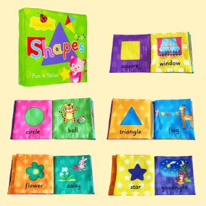 Smart Kiddy Shop หนังสือผ้า shape รูปทรงต่างๆ หนังสือเสริมพัฒนาการ ภาษาอังกฤษ หนังสือสําหรับเด็กเล็ก สอนเรื่องรูปทรง