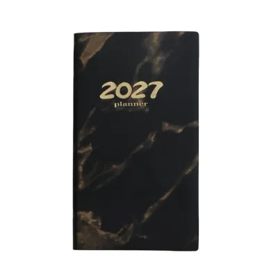 MAKGFG A6 2027 Agenda Book with Calendar Mini Pocket Diary Weekly Planner Portable Notebooks School Office Supplies