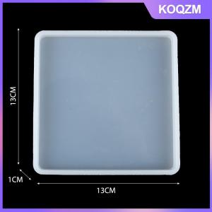 KOQZM Square Silicone Casting Epoxy Molds For DIY Resin Tray Coaster Jewelry Moulds